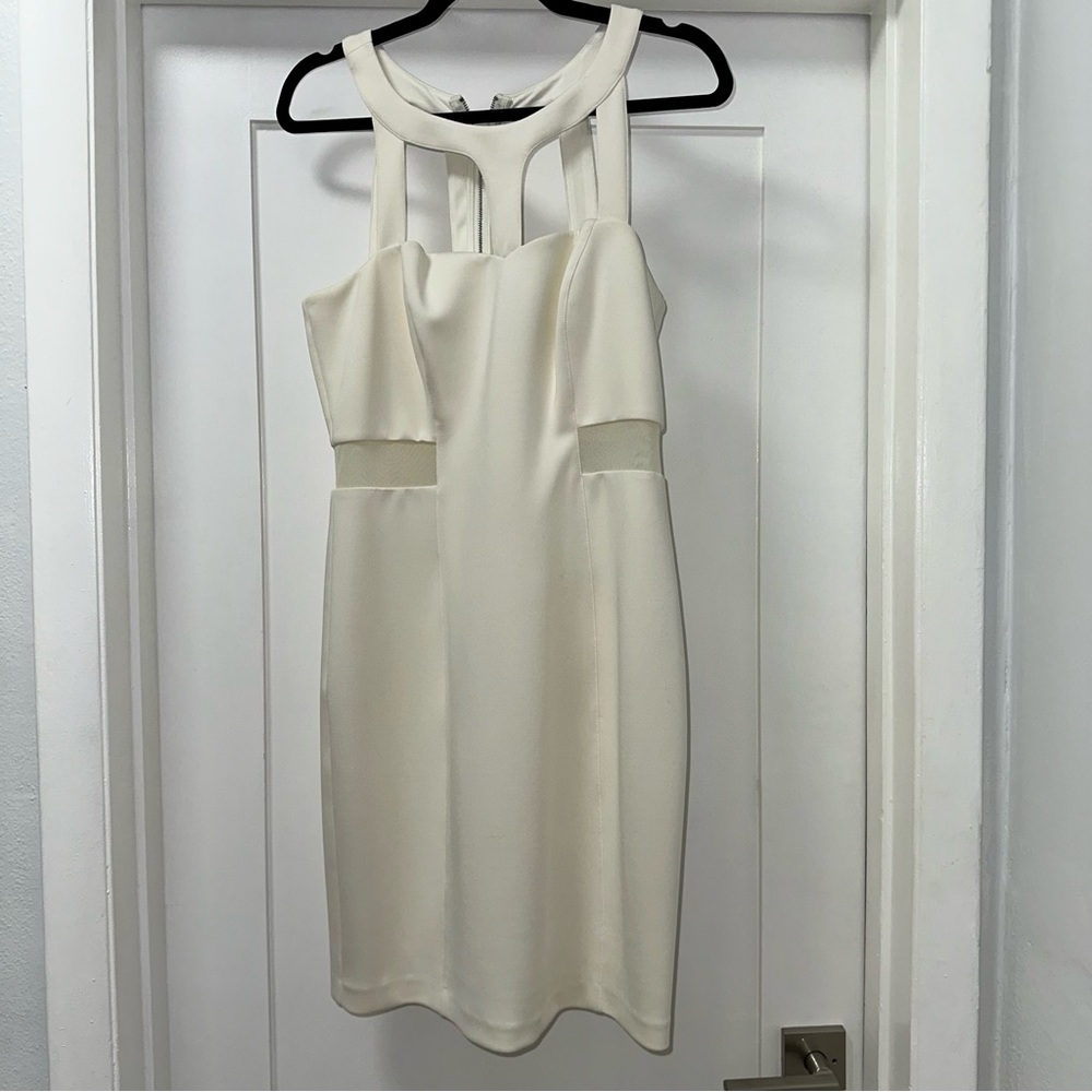 Guess Cream Strapless Dress
